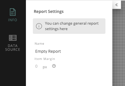 report settings